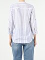 thumb-Afficher les détails de Chemise À Manches Longues Bleu Regular Fit   Femme