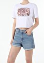 thumb-Afficher les détails de T-shirt À Manches Courtes Blanc Regular Fit  Femme