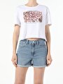 thumb-Afficher les détails de T-shirt À Manches Courtes Blanc Regular Fit  Femme