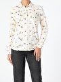 thumb-Afficher les détails de Chemise À Manches Longues Blanc Slim Fit   Femme