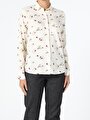 thumb-Afficher les détails de Chemise À Manches Longues Blanc Slim Fit   Femme