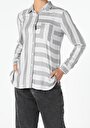 thumb-Afficher les détails de Chemise À Manches Longues Gris Regular Fit   Femme