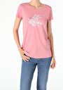 thumb-Afficher les détails de T-shirt À Manches Courtes Rose Regular Fit  Femme