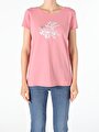thumb-Afficher les détails de T-shirt À Manches Courtes Rose Regular Fit  Femme