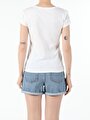 thumb-Afficher les détails de T-shirt À Manches Courtes Blanc Slim Fit  Femme