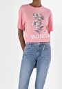 thumb-Afficher les détails de T-shirt À Manches Courtes Rose Comfort Fit  Femme