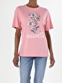 thumb-Afficher les détails de T-shirt À Manches Courtes Rose Comfort Fit  Femme