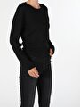 thumb-Afficher les détails de T-shirt À Manches Longues Noir Regular Fit  Femme