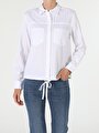 thumb-Afficher les détails de Chemise À Manches Longues Blanc Regular Fit   Femme