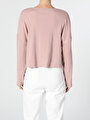 thumb-Afficher les détails de T-shirt À Manches Longues Rose Oversize Fit  Femme