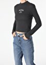 thumb-Afficher les détails de T-shirt À Manches Longues Anthracite Slim Fit  Femme