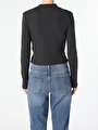 thumb-Afficher les détails de T-shirt À Manches Longues Anthracite Slim Fit  Femme
