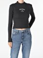 thumb-Afficher les détails de T-shirt À Manches Longues Anthracite Slim Fit  Femme