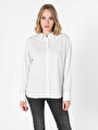 thumb-Afficher les détails de Chemise À Manches Longues Blanc Relaxed Fit   Femme