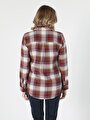 thumb-Afficher les détails de Chemise À Manches Longues Bordeaux Regular Fit   Femme