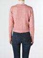 thumb-Afficher les détails de Cardigan Tricot Rouge Regular Fit Femme