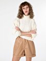thumb-Afficher les détails de Pull Ecru Regular Fit   Femme