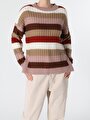thumb-Afficher les détails de Pull Multicolou Regular Fit   Femme