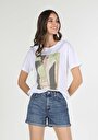 thumb-Afficher les détails de T-shirt À Manches Courtes Blanc Comfort Fit  Femme