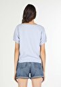 thumb-Afficher les détails de T-shirt À Manches Courtes Bleu Regular Fit  Femme