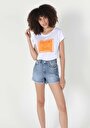 thumb-Afficher les détails de T-shirt À Manches Courtes Blanc Regular Fit  Femme