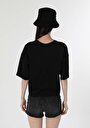 thumb-Afficher les détails de T-shirt À Manches Courtes Noir Comfort Fit  Femme
