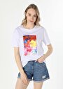 thumb-Afficher les détails de T-shirt À Manches Courtes Blanc Comfort Fit  Femme