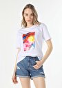 thumb-Afficher les détails de T-shirt À Manches Courtes Blanc Comfort Fit  Femme