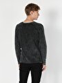 thumb-Afficher les détails de Pull Anthracite Slim Fit   Homme