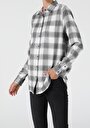 thumb-Afficher les détails de Chemise À Manches Longues Gris Regular Fit   Femme