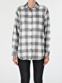 thumb-Afficher les détails de Chemise À Manches Longues Gris Regular Fit   Femme