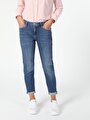 thumb-Afficher les détails de 893 Julia Pantalon Bleu Tapered Leg  En  Boyfriend Fit Femme