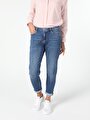 thumb-Afficher les détails de 893 Julia Pantalon Bleu Tapered Leg  En  Boyfriend Fit Femme