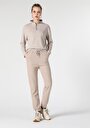 thumb-Afficher les détails de Pantalon De Survêtement Beige Regular Fit Femme