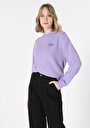 thumb-Afficher les détails de T-shirt À Manches Longues Violet Regular Fit  Femme