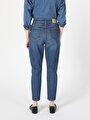 thumb-Afficher les détails de 896  Maria Pantalon Denim Tapered Leg  En  Mom Fit Femme