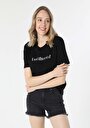 thumb-Afficher les détails de T-shirt À Manches Courtes Noir Regular Fit  Femme