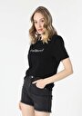 thumb-Afficher les détails de T-shirt À Manches Courtes Noir Regular Fit  Femme