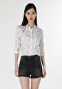 thumb-Afficher les détails de Chemise À Manches Longues Blanc Slim Fit   Femme