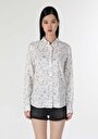thumb-Afficher les détails de Chemise À Manches Longues Blanc Slim Fit   Femme