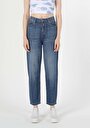thumb-Afficher les détails de 886 Dennis Pantalon Denim Tapered Leg  En  Slouchy Fit Femme
