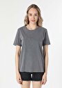 thumb-Afficher les détails de T-shirt À Manches Courtes Anthracite Regular Fit  Femme
