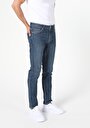 thumb-Afficher les détails de 044 Karl Pantalon Bleu Straight Leg Low Rise En  Slim Fit-low Rise-slim Leg Homme