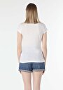 thumb-Afficher les détails de T-shirt À Manches Courtes Blanc Slim Fit  Femme