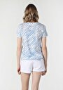 thumb-Afficher les détails de T-shirt À Manches Courtes Bleu Regular Fit  Femme