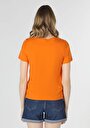 thumb-Afficher les détails de T-shirt À Manches Courtes Orange Regular Fit  Femme