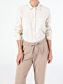 thumb-Afficher les détails de Chemise À Manches Longues Beige Regular Fit   Femme