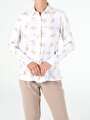 thumb-Afficher les détails de Chemise À Manches Longues Blanc Slim Fit   Femme