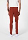 thumb-Afficher les détails de Pantalon Rouge Straight Leg Medium Rise En Gabardine Slim Fit Homme