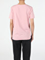 thumb-Afficher les détails de T-shirt À Manches Courtes Rose Comfort Fit  Femme